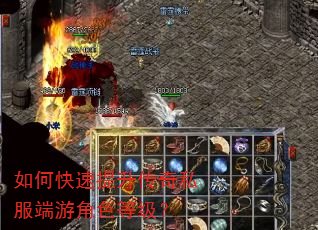 如何快速提升传奇私服端游角色等级? 如何快速提升传奇私服端游角色等级?