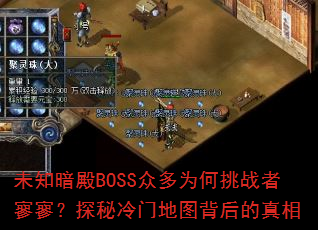 未知暗殿BOSS众多为何挑战者寥寥?探秘冷门地图背后的真相 未知暗殿BOSS众多为何挑战者寥寥?探秘冷门地图背后的真相