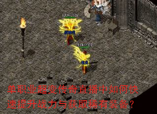 单职业超变传奇直播中如何快速提升战力与获取稀有装备? 单职业超变传奇直播中如何快速提升战力与获取稀有装备?